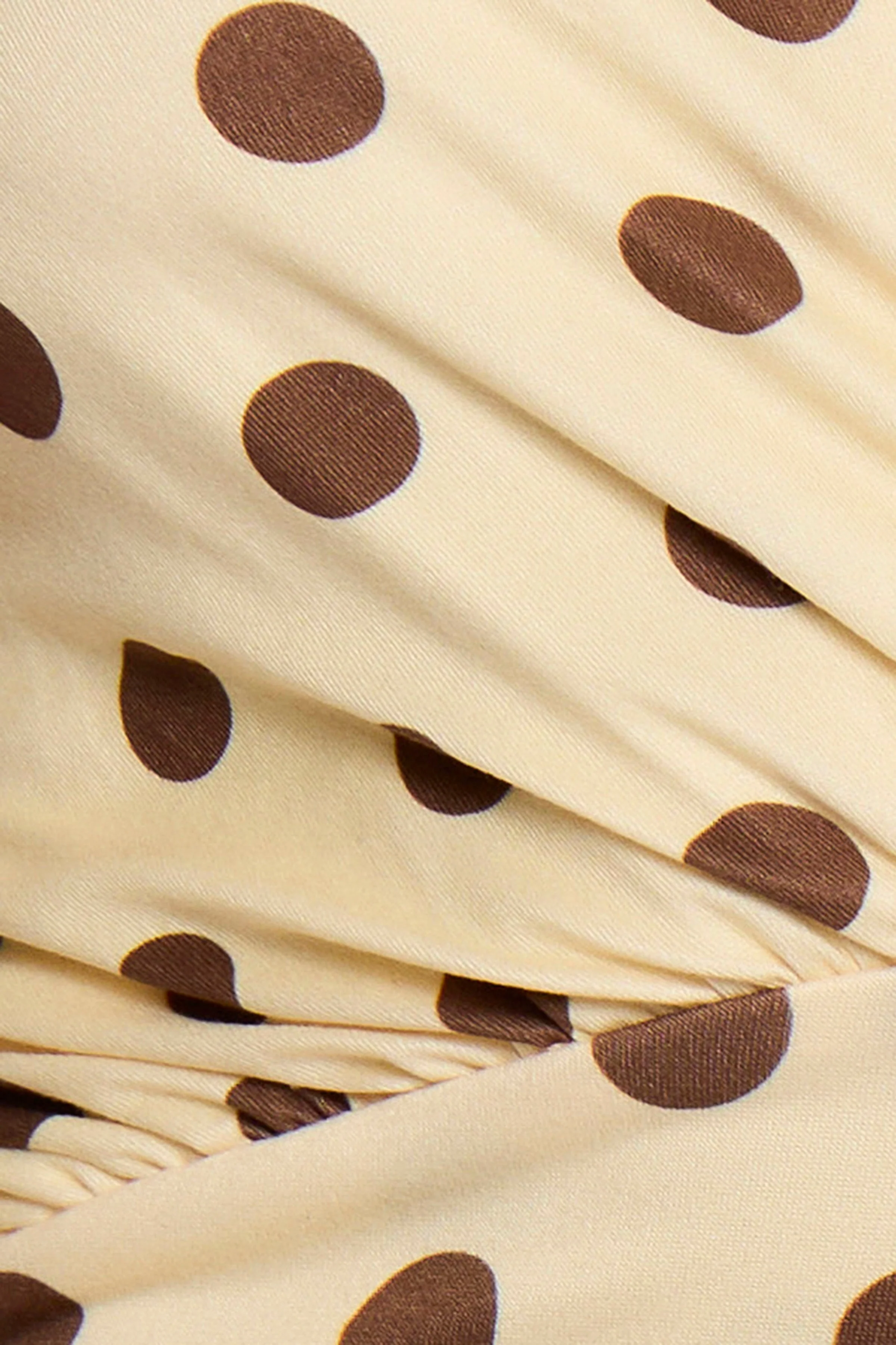 Butter Cream Polka Halter Top - Image 6