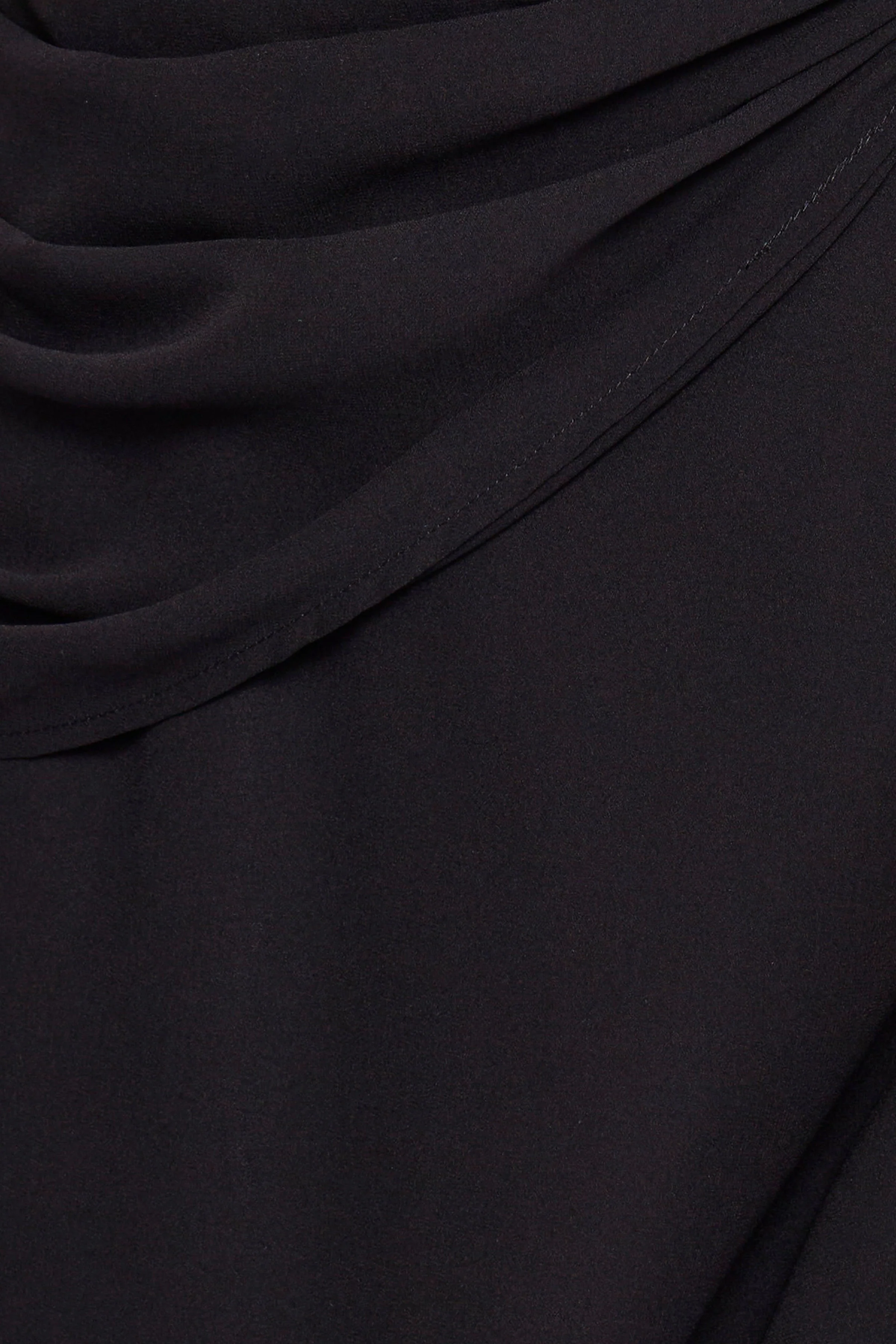 Black Plunge Silver Trim Maxi Dress - Image 6